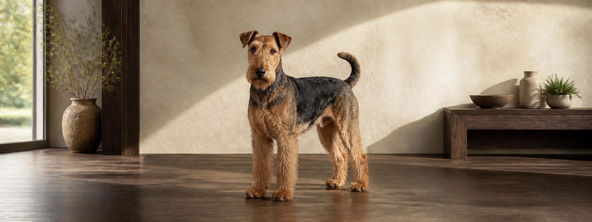 Illustrative Airedale Terrier portrait